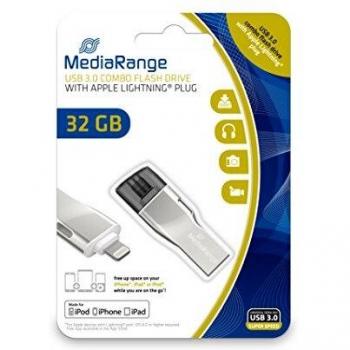 MediaRange MR982 - Unidad Flash USB, Color Plata