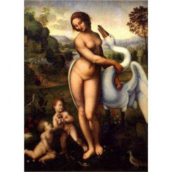 Puzzle de 1000 piezas DToys Leda y el Cisne de Da Vinci