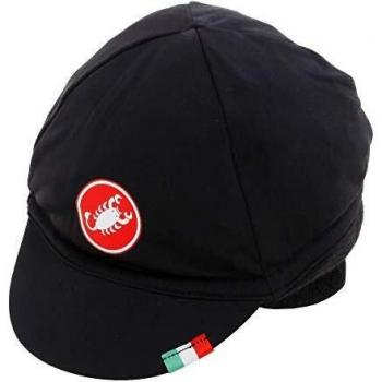 CA5W0|#Castelli Defesa Thermal Cap, Gorro Ciclismo Unisex - Adulto, Black Red, Talla Única