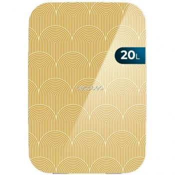 Cecotec MiniCooling Bahamas 20L Amarillo Mini Nevera con Función Enfriamiento y Calentamiento, Compatible 12V-220V para Coche y Caravanas