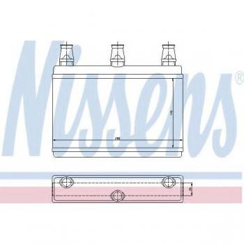 Radiador de calefacción NISSENS 70522, tipo: calentador, características: diseño compacto, eficiente en transferencia de calor, fácil instalación, compatible con múltiples modelos de vehículos