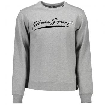 Plein Sport Gray Cotton Sweatshirt - Size S