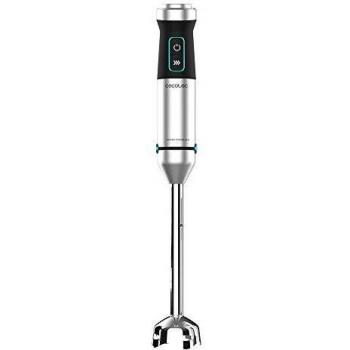Cecotec Batidora de mano Power TitanBlack 1500 XL Cream&Crush. Potencia 1500 W, Cuchilla 4 hojas con revestimiento titanio, Pie XL, Campana antisalpicaduras, Velocidad ajustable, Función Turbo