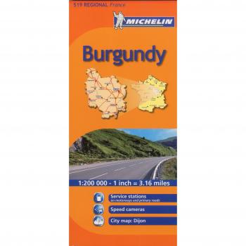 Burgundy Michelin Regional Map: No. 519