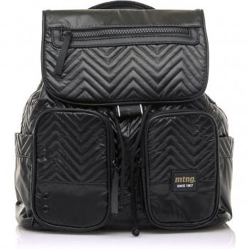 Mochila Mustang Vanged para Mujer Acolchada con Bolsillos Color Negro
