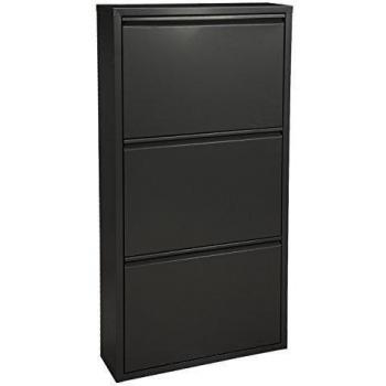 PAME Mueble Zapatero, Metal, Gris, 15x50x103 cm