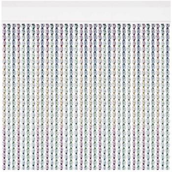 Cortina Acudam Cantabria Puertas Multicolor Exterior Plateado PVC Aluminio 90 x 210 cm