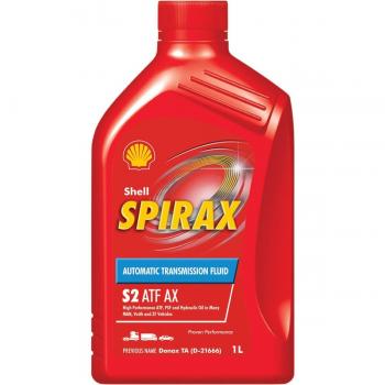 Aceite ATF para engranajes SHELL Spirax S2 ATF AX 1L, tipo de producto: Aceite para transmisión automática, características: formulación avanzada para transmisiones automáticas, alta resistencia a la oxidación, excelente