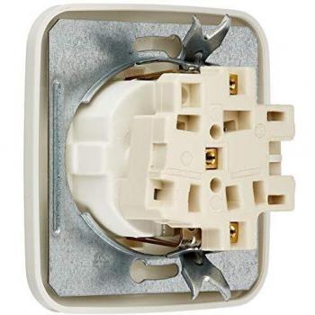 Busch-Jaeger 4310/6EUJ-214 - Enchufe Schuko con interruptor basculante, color blanco