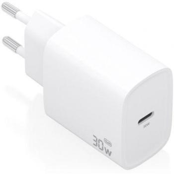 Cargador de Pared AISENS GaN 30W USB-C PD3.0 Blanco A110-0950