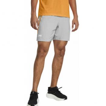 Pantalón corto Under Armour Launch 7 gris claro naranja - M, tipo: pantalón corto, características: longitud de 7 pulgadas, color gris claro con detalles en naranja, marca Under Armour