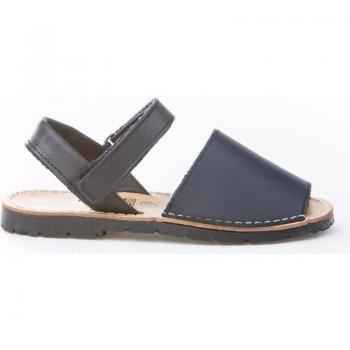 Sandalias Avarcas Angelitos para Niña y Niño, fabricadas en piel, modelo 202, color marino