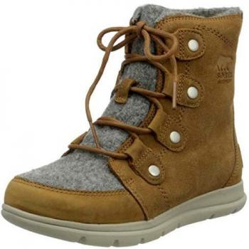 Sorel Camel Brown Explorer Joan Lace-up Boots, Brown female, Size: 3 UK / Size: 6 US