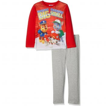PATT PATROUILLE 161952 Rouge Conjuntos de Pijama, Rojo Rojo Gris, 4 años para Niños