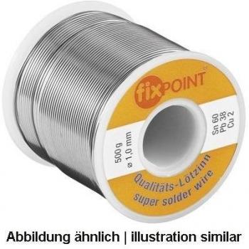 Estaño para soldar 1000 G papel, diámetro de 1 mm, Material: L-SN 60% / PB 38% / CU 2%