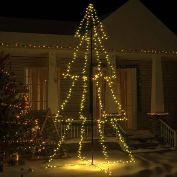 Árbol de Navidad vidaXL 360 luces LED interior y exterior 143x250 cm