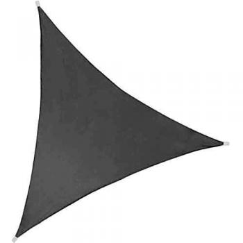 Toldo Triangular de 3 metros con Protección UV, Gris Oscuro, 140 g/m²