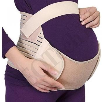 White Maternity Pregnancy Support Belt/Brace Belly/Abdomen Band, Instruction Card Included, Size XXL: 37-55 / 94cm - 139cm belly sizes