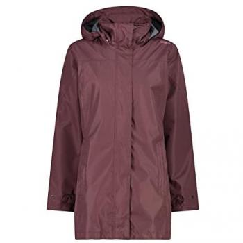 CMP Women's Rain Jacket with Hood - Plum Color