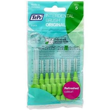 Cepillos Interdentales TePe Tamaño 5 Verde 0,8 mm - Pack de 6 para una Higiene Dental Mejorada