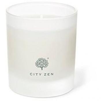 Crabtree evelyn city zen fragranced vela 200g vidrio blanco 9x 9x 12cm