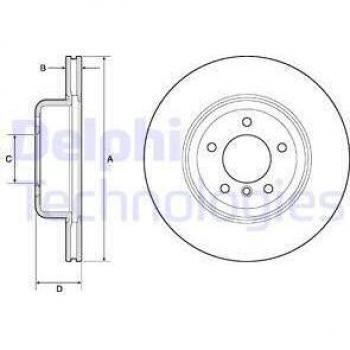 Disco de freno DELPHI BG9162C