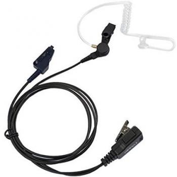 Coodio Kenwood Radio Auriculares Micro-Auricular Micrófono [Tubo Acústico] Seguridad y Bodyguard Para Kenwood con conector de sistemas Walkie-Talkie Transceptor Emisor y Receptor PMR