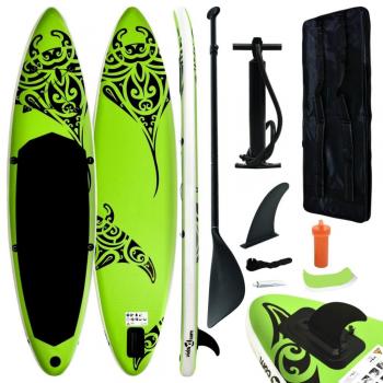Tabla de paddle surf hinchable 366x76x15 cm - Verde