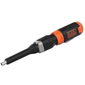 BLACK+DECKER BCF601C-XJ - Atornillador de Eje Extensible, 6V, 5 Nm, con Pila