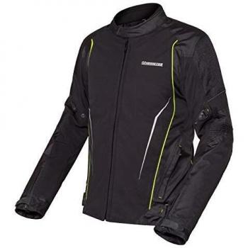 Chaqueta de moto on road corta tejido softshell en pecho y estilo cordura en brazos. Invictus Apolo