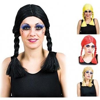 EUROCARNAVALES Peluca con Trenzas