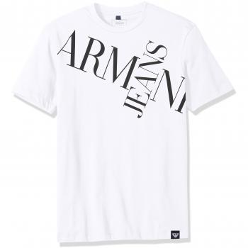 Armani Jeans Men's White Cotton T-Shirt Size L