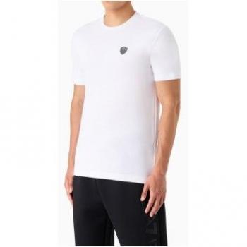 Camiseta de hombre EA7 Emporio Armani blanca de corte estándar, talla XXL