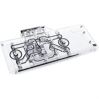 Alphacool Ice Block Aurora Acrylic GPU Water Cooler for RTX 3080/3090 XC3 Ultra Gaming with Backplate