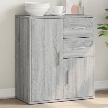Armario de madera multicapa gris Sonoma 60x31x70 cm