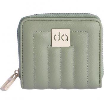 Cartera de mujer Nicole verde con cremallera