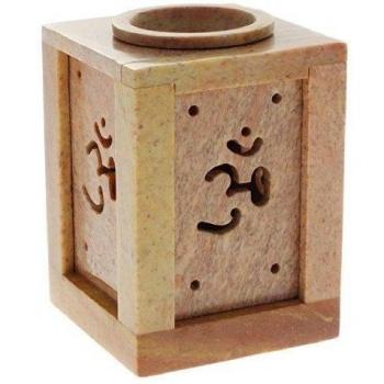 Aargee Soapstone 01442-R Om Door - Quemador de esencias