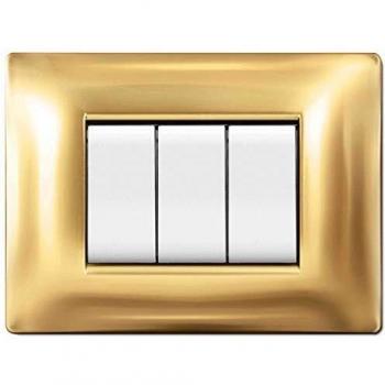 Placa Life Q Mod. Living Plástico Oro 7 Piezas