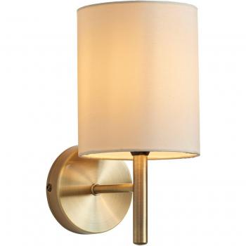 Aplique de pared Brio, latón antiguo, 1 bombilla E14
