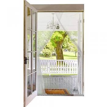 Kit cortina de puerta Mosquitera Blanco