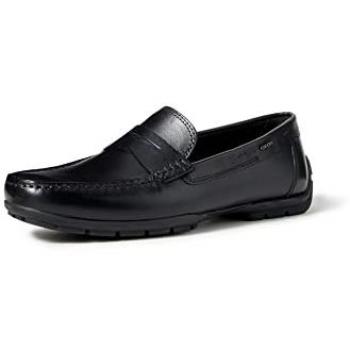 Geox Moner 2fit Men's Black Boat Shoes
