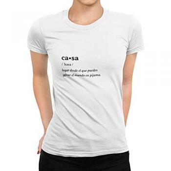 Camiseta Casa Pandemia de Valores - Talla S, diseño exclusivo, 100% algodón, ajuste regular, estampado frontal colorido