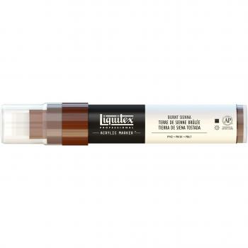 Liquitex Professional - Rotulador de pintura acrílica punta ancha de 8 - 15 mm, color marrón