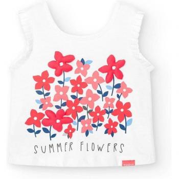 Camiseta de bebé niña de tirantes con dibujo frontal - BCI