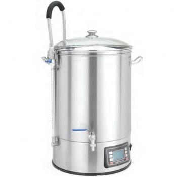 Hervidor Eléctrico de Maceración para Producción de Cerveza LCD 40 L 2500 W - Hendi 289952
