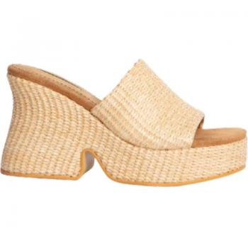 Zueco tacón Corina para mujer M4345 color natural