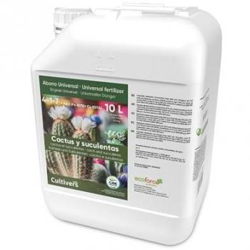 Abono Líquido Ecológico para Cactus y Crasas 10 L - Fertilizante 100% Orgánico con Mayor Floración