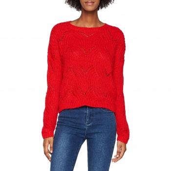 ONLY NOS Onlhavana L/s Pullover Knt Noos, suéter para Mujer, Rojo