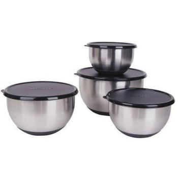 Berghoff 1106328 - Juego de 8 cuencos encajables con tapa