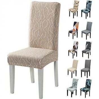 TMILIATRAY Fundas para Sillas Pack de 6 Fundas Sillas Comedor Funda Silla Elásticas Modernas Funda Desmontables Lavables Cubiertas para Sillas para Banquete Oficina Boda Bar